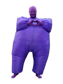 1 Set Adult Inflatable Costume Full Body Jumpsuit Funny Fancy Dress, Inflatable Party Toy Mascot Costume, Suitable For Role Play Party, Easter, Halloween, School Opening Ceremony, Extracurricular Activities, Festivals And Celebrations, Valentine's Day Costume