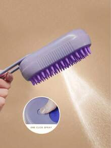 3 In 1 Usb Rechargeable Water Spray Pet Massage Brush Electric Cat Hair Removal Comb.Random Color For Shipping. - 彩色 - 查看 7