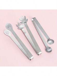 3 Piezas Pinzas de Cocina Multifuncionales de Acero Inoxidable con Mango Antideslizante y Diseño Antideslizante, Adecuadas para Carne a la Parrilla/Ensalada/Pan/BBQ, Uso Universal para Cocina Doméstica/Restaurante/Picnic al Aire Libre, Imprescindible para Catering de Festivales, Cocina, Almacenamiento, Decoración del Hogar - Multicolor - Ver 7