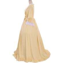 Women's Queen  Rococo Ball Gown Victorian Dress Costume Yellow - Màu vàng - Xem 3