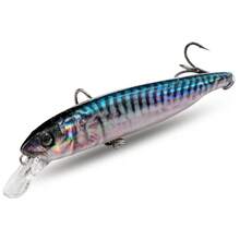 ñuelo de pesca suspendido 10g 10.2cm Minnow con anzuelos triples, kit de swimbait, aparejos de pesca, wobbler, sonajero, crankbait, cebo de pesca, jerkbaits - 2 piezas AE - Ver 11