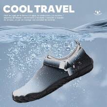 Zapatos de agua para mujeres,Zapatos surf hombre ,Zapatos de Agua para Hombres y Mujeres,Zapatillas deportivas de agua,Secado rápido antideslizante para yoga, deportes al aire libre, playa, piscina,37497158 - Negro - Ver 2
