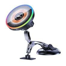 1pc New Stable Zinc Alloy Dual-Axis Magnetic Wireless Car Charger And Fast Charging Holder, Phone Navigation Mount - A - View 12