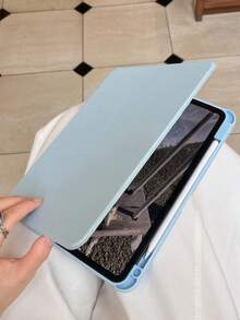 1 PC 360° Rotatable Colorful Edge Acrylic IPad Case - Solid Color Minimalist Tablet Protective Cover Compatible With IPad Mini/IPad 7/8/9/IPad 10th Gen/11th Gen/IPad Air 6/7/IPad Pro (IPad And Stylus Not Included)