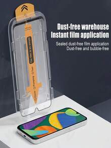 2pcs HD Dust-Free Installation Tempered Glass Screen Protector 9H Hardness High Aluminum Silk Screen Printing Two Strong Explosion-Proof And Scratch Resistant Compatible With Samsung Galaxy S26 S25 S24 Ultra FE A57 A37 A56 A36 A17 A07 A16 A26/Compatible With Xiaomi 15T 14T 13T Poco M6 M7 X7 Pro Redmi Note 14 13 Pro 4G 5G - Clear - View 10