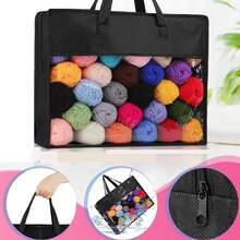 24pcs Polyester Yarn Set With Crochet Hook And Storage Bag - Random Assorted Colors For Knitting, Crochet And DIY Crafts - High Quality Durable Twill Fabric - Ideal Choice For Handmade Enthusiasts, Random Packaging - Multicolor - View 8