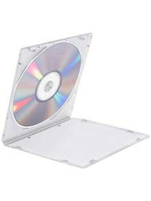 1/10 chiếc hộp đựng đĩa CD siêu mỏng, hộp lưu trữ đĩa CD DVD R CDR, hộp đựng đĩa CD bằng nhựa PP Polyethylene siêu trong suốt kèm vỏ ngoài, lựa chọn lý tưởng cho người hâm mộ phim ảnh. - Trong sáng - Xem 7