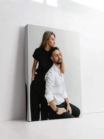 Set de 3 piezas de arte de pared en lienzo personalizado, póster sin marco, pintura en lienzo enmarcada acogedora para interiores, adecuada para el Día de San Valentín, aniversario de boda, Año Nuevo, decoración navideña, decoración de habitación, personalizable, decoración de dormitorio, regalo personalizado, imagen, foto, arte de pared enmarcado, regalo para el mejor amigo, regalo familiar, regalo de cumpleaños para novio, novia, familia, amante, amigo