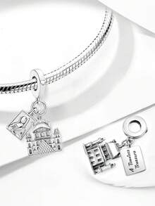 1pc Fashionable Iconic Architecture Bead Pendant, From Different Countries, Suitable For DIY Bracelets And Women Jewelry - Beads 2 - View 5