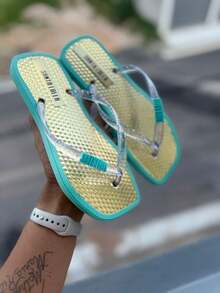Women's Adult Laminated Flip-Flops - Bestseller - AGUA VERDE - Ver 2