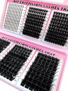 500pcs/Pack 200D/160D/120D/100D/80D/60D Capacity Eyelash Book, Synthetic Mink False Eyelashes, 0. 07mm Thickness D Curl, 10-18mm Mixed Length, Natural Soft Eyelash Extension Makeup Products Suitable Any Stylelash Clusters,Eyelash Clusters,Individual Eyelashes,Lashes,Lashes - Ngày 2 - Xem 4
