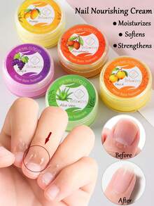 10g Solid Nail Nourishing Cuticle Softeners Cream Nail Strengthening Cream Hand Foot Care Cream Deeply Moisturizing And Nourishing Heel Skin, Hydrating Rough And Dry Foot Skin,Smooth And Soft Foot And Hand Skin Cream Nail Care Tool - 10g - View 1