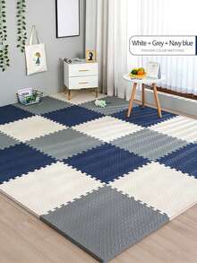 16pcs/Set Odorless Foam Floor Mats, Suitable For Indoor & Outdoor, Interlocking Puzzle Mats For Bedroom, Anti-Slip Yoga & Fitness Exercise, Easy To Clean Large Area Rug