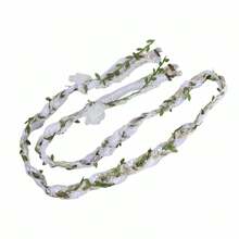 Artificial Wedding Flowers, Multipurpose Curtain Tieback Fake Flowers - White - View 7