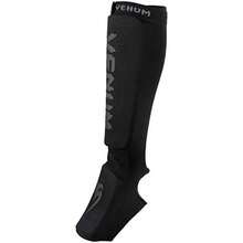 Venum Kontact Espinilleras - Negro/Negro-XS - Ver 2