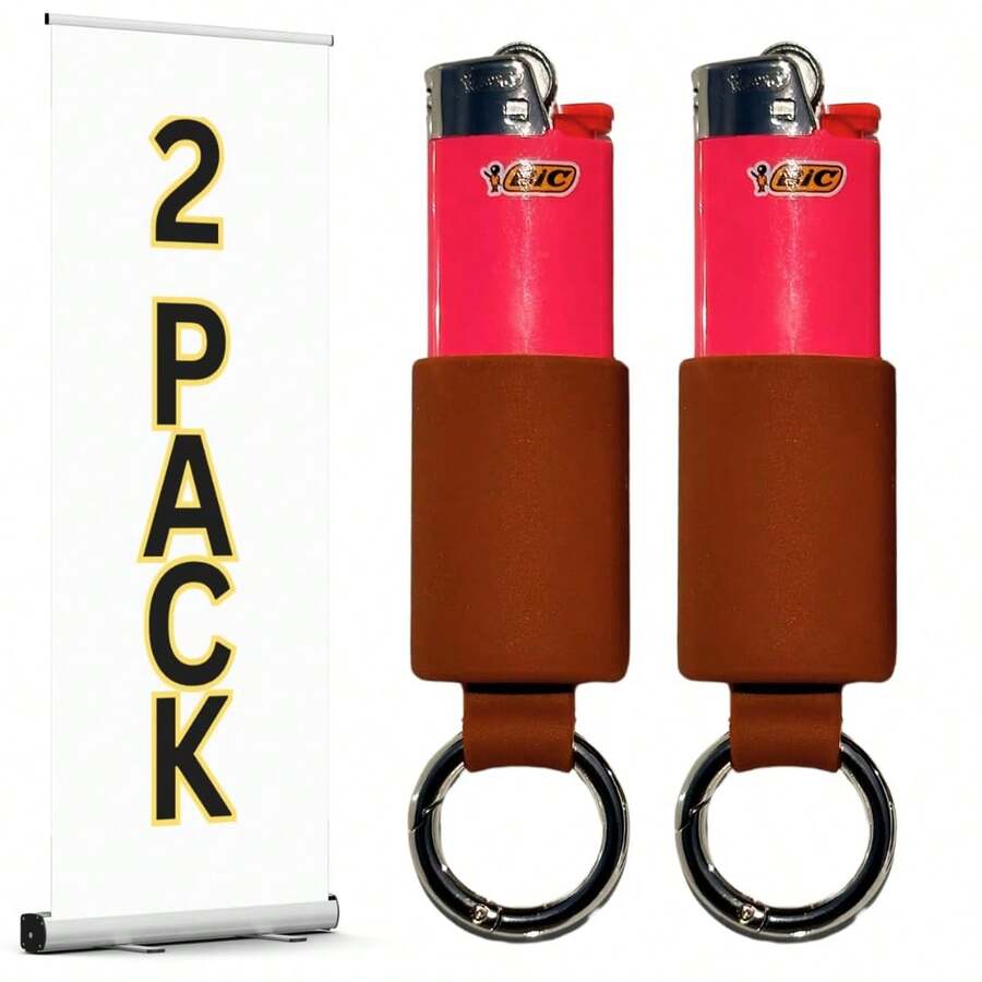 Lighter Holders For J6 BIC Lighters. 2 Pack Of Lighter Pouches, Cases, Holders And More For Fulls Size BIC Lighters. | Lighters NOT Included - Nhiều màu - Xem 1