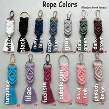 1pc Customized Braided Tassel Name Keychain, Personalized Boho Bag Charm, Wedding Gift, Bridesmaid Gift, Valentine's Day Gift