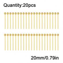 20pcs 20/25/30/35/40/50/70mm Stainless Steel Round Head Ball Pins, DIY Jewelry Accessories Materials For Bracelet, Earrings - Diy - View 15