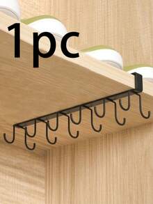 1 pieza Organizador de sombreros y cinturones, soporte de almacenamiento de accesorios de armario con 6 ganchos, sin necesidad de perforar, almacenamiento fácil para sombreros, cinturones, toallas, bolsas, bufandas, organizador de dormitorio - Blanco mejorado - Ver 14