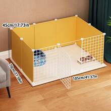 适用于小型犬、博美犬、吉娃娃、兔子、小猫的模块化室内宠物围栏，易于组装 - 彩色 - 查看 2