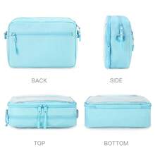 STEAMEDBUN Ita Bag Crossbody Small Ita Purse Pin Display Bag With Insert,Blue - blue - 查看 7