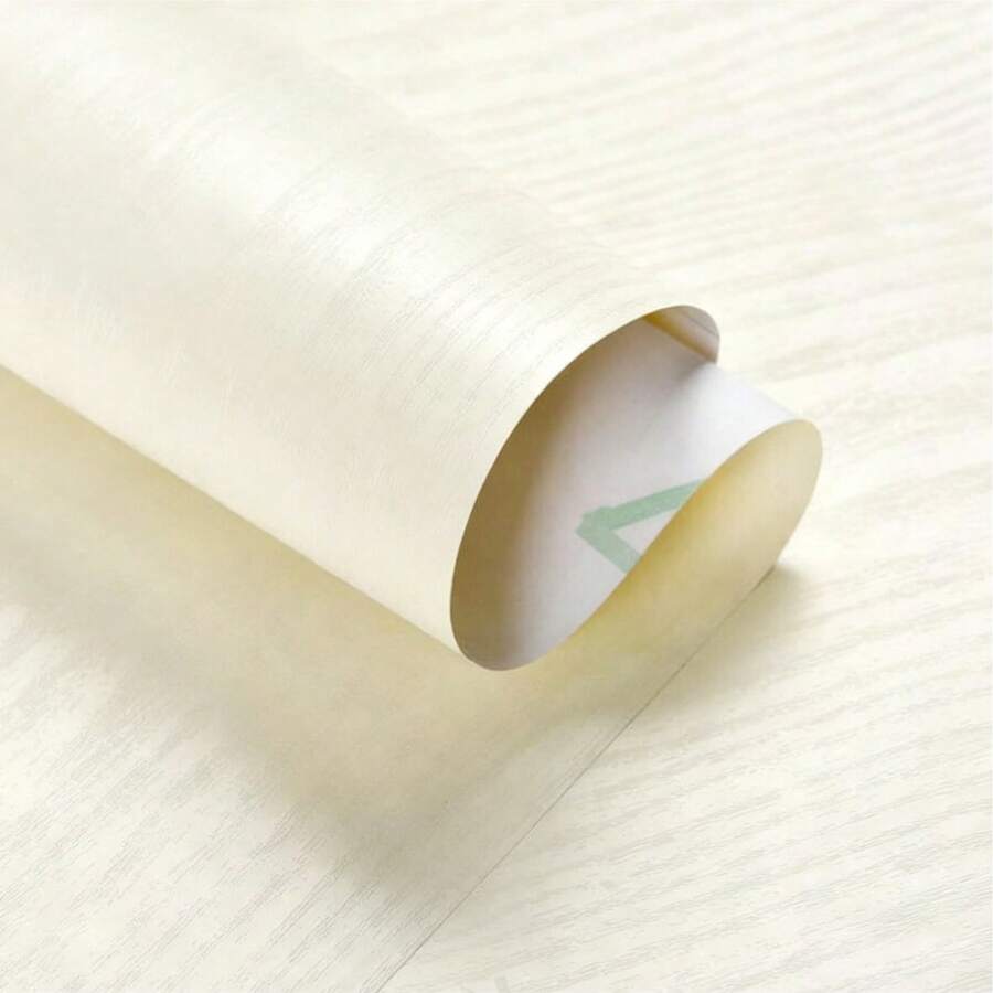 1 Roll Faux Wood Grain Wallpaper, Suitable For Wall, Desk, Furniture Renovation And Decoration