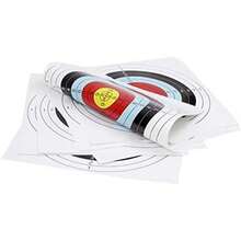 20 Piezas Objetivos De Práctica De Tiro con Arco Papel De Destino De Tiro con Arco Reemplazable Entrenamiento De Práctica De Tiro con Arco Papel De Destino De Anillo Completo - / - Ver 1
