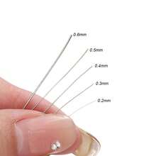 beadia 1Roll Stainless Steel Wire Handmade Beading Wire, Size 0.2/0.3/0.4/0.5/0.6mm For DIY Jewelry Making Wire, Bailing Wire, Snare Wire Trapping For Craft And Jewelry Making Supplies - 銀色 - 查看 4