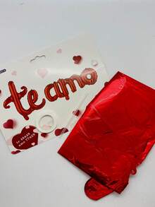 letras Te amo cursiva Rojo Globos Letras San Valentin Amor 14 de febrero San Valentin Globos decorativos - Rojo - Ver 3