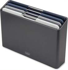 Joseph Joseph Folio 4-Piece Colour Coded Cutting Board Set, Slimline Case For Organized Kitchen Storage, Sage Green - ColorA - 查看 2