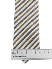 ZLQ&GOU 1条彩虹条纹男士领带，6厘米，适合秋冬季休闲聚会和领带搭配。 - 彩色 - 查看 2