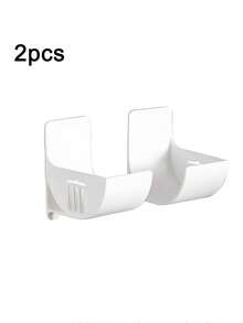 2 estantes de almacenamiento de cocina ajustables y sin perforación - Cajas de almacenamiento de plástico multifuncionales adecuadas para película de envoltura, bolsas de basura, etc. - Estante lateral de gabinete y refrigerador que ahorra espacio - Multicolor - Ver 10