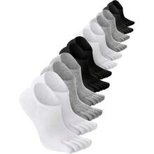 6双装男士薄款低帮五指船袜，时尚百搭夏季休闲袜