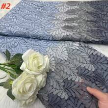 高品质水溶性法国蕾丝面料，适合缝制女士生日派对礼服，尼日利亚非洲尔蕾丝面料 2026 - 彩色 - 查看 3