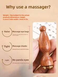 2pcs Face Massage Tools, Facial Beauty Scraper, Eye Area Massage Stick, Mini Lotus Facial Massager - Multicolor - View 4