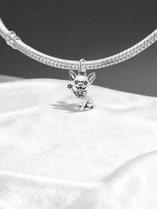 Mặt dây chuyền hình chó Chihuahua bằng bạc Sterling 925, thích hợp để tự làm vòng tay, quà tặng tinh tế, vật dụng cần thiết cho mùa tựu trường, phụ kiện balo cho thanh thiếu niên và sinh viên, phụ kiện tựu trường giá cả phải chăng. - Kiểu 8 - Xem 6