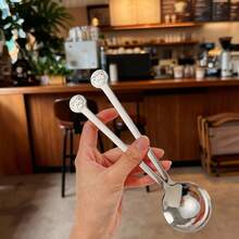 316 Stainless Steel Coffee Spoon With Cute Cartoon Pattern,Long Handle Soup Spoon,Reusable Stirring Spoon,Dessert Spoon ,Ice Cream Spoon,Fruit Spoon,Kitchen Utensils