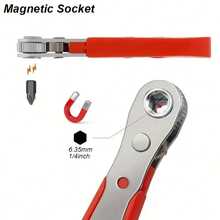 一套迷你棘轮精密螺丝刀套装，单手迷你棘轮扳手，磁性刀头螺丝刀维修工具，磁性刀架，适合近距离操作、狭窄空间、日常使用，是馈赠佳品。 - 彩色 - 查看 7