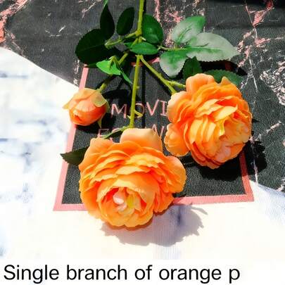 1 Bouquet Of Assorted Colors, DIY Artificial Flower Bouquet, White, Pink, Red, Orange, Blue Fake Flowers, Everlasting Artificial Flower Bouquet, Suitable For Anniversary, Engagement, Wedding Gift, Home Decor, Office/Kitchen Decor, Party Decor, Room Decor, Valentine's Day, Mother's Day, Birthday Gift For Girlfriend, Mom, Ladies (Slight Color Difference)