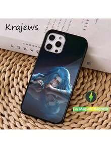 Arcane Animation J-Jinx Phone Case Cover Compatible With  16, 15, 14, 13, 12, 11, Pro, Max, Plus, Mini, Magsafe, Magnetic Wireless Charging Case - Cover Compatible With  17 Pro Case,  17 Pro Max Case,  17 Case,  16 Pro Case - Z5 - Xem 5