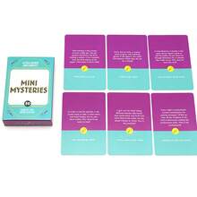Mini Jogo de Cartas de Mistérios: Desafio de Enigmas Detetives com Cinquenta Quebra-Cabeças Inteligentes para Entretenimento Após o Jantar, Noites de Jogos, Festas, Encontros Familiares, Viagens e um Presente Perfeito para Amantes de Mistérios. - Branco - Ver 2