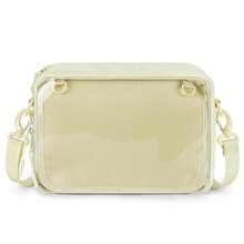 STEAMEDBUN Ita Bag Crossbody Small Ita Purse Pin Display Bag With Insert,White - 白色的 - 查看 1