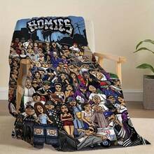 Top Pick1pc Homies Cartoon Character Collection Flannel ~L D~ - 款式 - 查看 1