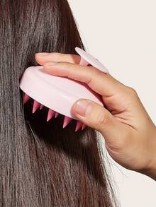 Silicone Scalp Massage Shampoo Brush - Scalp Cleansing Brush, Scalp Exfoliator, Hair Care Scalp Massager Brush, Bathroom Accessories - Bathroom Supplies, Silicone Scalp Massage Shampoo Brush, Suitable For Pet Bathing, Hair Salons, Showering, Combs, Hairstyling Tools, Hair Products And Accessories, Essential For Barbershops, Beauty Salons, And Travel - Multicolor - View 5