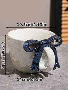 [2026 New] Pearl Glaze Coffee Cup & Saucer Set, Butterfly Shaped Mug, Exquisite Ripple Ceramic Cup, Smooth And Easy To Clean, Creative Dessert Plate, Saucer, Milk Tea Cup, Elegant Nordic Style Ripple Design With Handle, Suitable For Coffee/Snacks/Cake/Nuts/Desserts, An Excellent Gift. - Nhiều màu - Xem 21