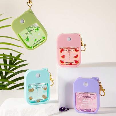 1/2/3/4pcs 35ml Moisturizing No-Rinse Hand Sanitizer Spray Bottles, Travel Size Spray Hand Sanitizer Bottles, Moisturizing No-Rinse Hand Sanitizer Spray Bottles (Note: The Actual Product Value Is The Empty Spray Bottles)