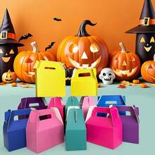 24Pack Yellow Party Favor Treat Box Packs, 7 * 3.5 * 6.6 Inch Goodie Box With Handles, Goodie Boxes, Candy Box,Gable Gift Boxes For Party, Ba By Shower, Birthday,1Count(Packof24),Yellow - Yellow - View 8