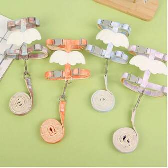 Yeni Melek Kanatları Desenli Köpek Tasması, Yelek Tarzı Köpek Yürüyüş Tasması, Orta ve Küçük Boy Köpekler, Teddy, Corgi ve Diğer Evcil Hayvanlar İçin Tasma