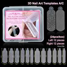 Best-Selling Nail Art Silicone Mold, Christmas Snowflake Leopard Print 3D Mold, Sexy Vibe, DIY Nail Art Tool Set. Suitable For Nail Art And Nail Salon Molds.