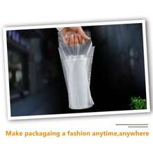 Drink Carrier For Very 32oz Drink Packaging Bags 100PCS Clear Plastic Bags With Handle Drink Cups Very Take Out - 1 cốc cho 832oz - Xem 5